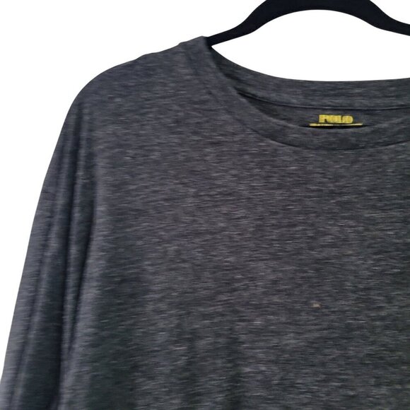 Polo Ralph Lauren Men's Long Sleeve Heather Gray 100% Cotton Shirt Size 2XLT - Picture 2 of 12